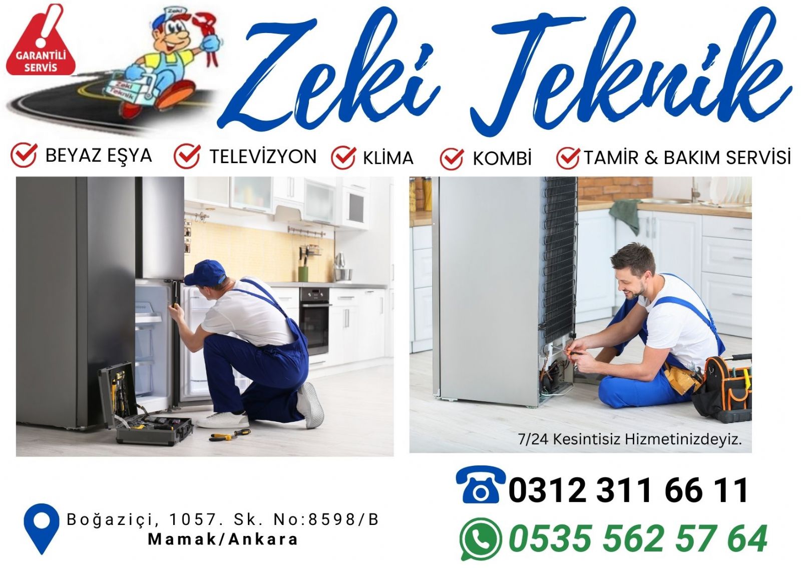Mamak Boğaziçi Buzdolabı Tamircisi